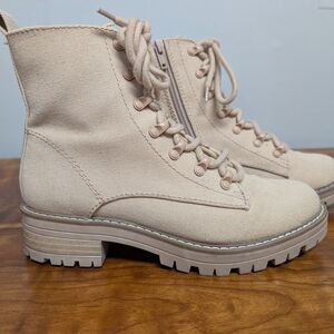 Stylish Cream Ankle Boots